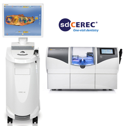 Photo of CEREC same-day crown and milling machine