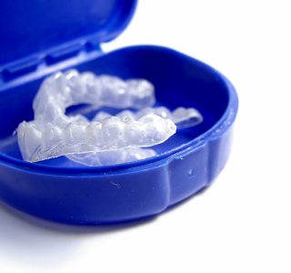 Teeth Bleaching trays in their case